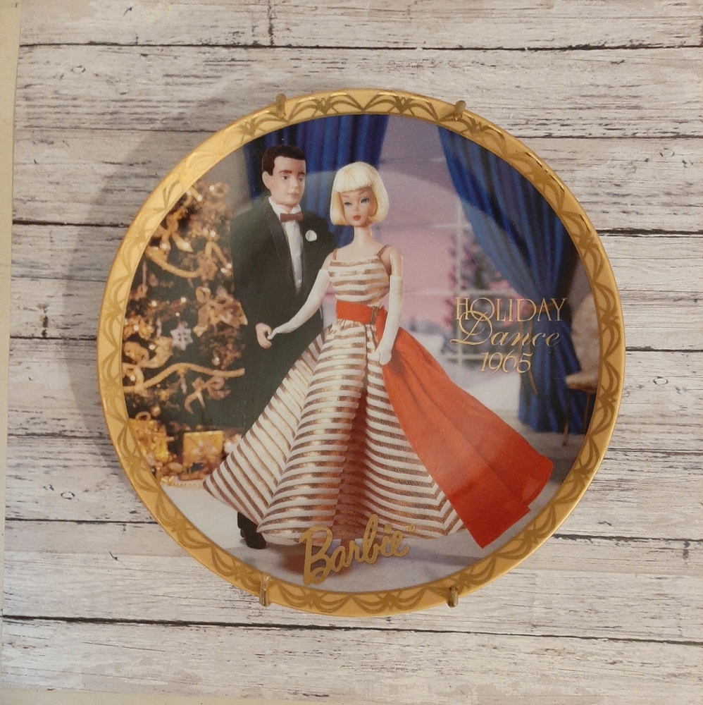 Enesco Barbie Collectors Plate Holiday Dance 1965